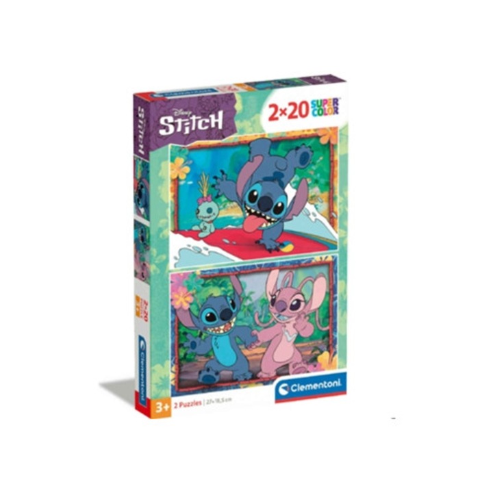 Puzzle Disney Stitch 2x20 darabos készlet