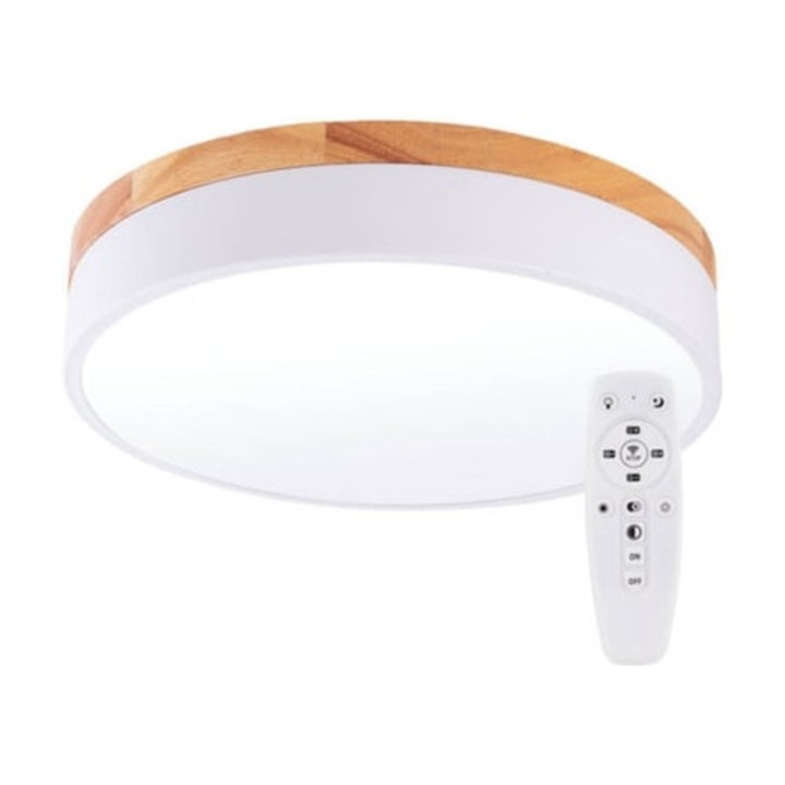 Aplica plafoniera GREENICE HO-CCT-DL24W, 24W, design modern, culoare alba