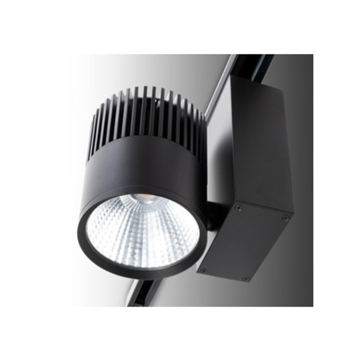 Spot LED 30W 2538Lm CRI90 3000k 3 Faze UGR17 50,000H, negru