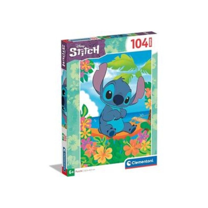 Puzzle Pzl Super 104 Stitch, többszínű, 104 darab