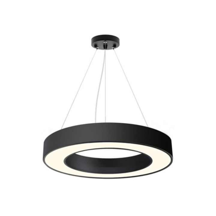 Окачена лампа LEDbox 600мм, 50W, бяла, с LED осветление