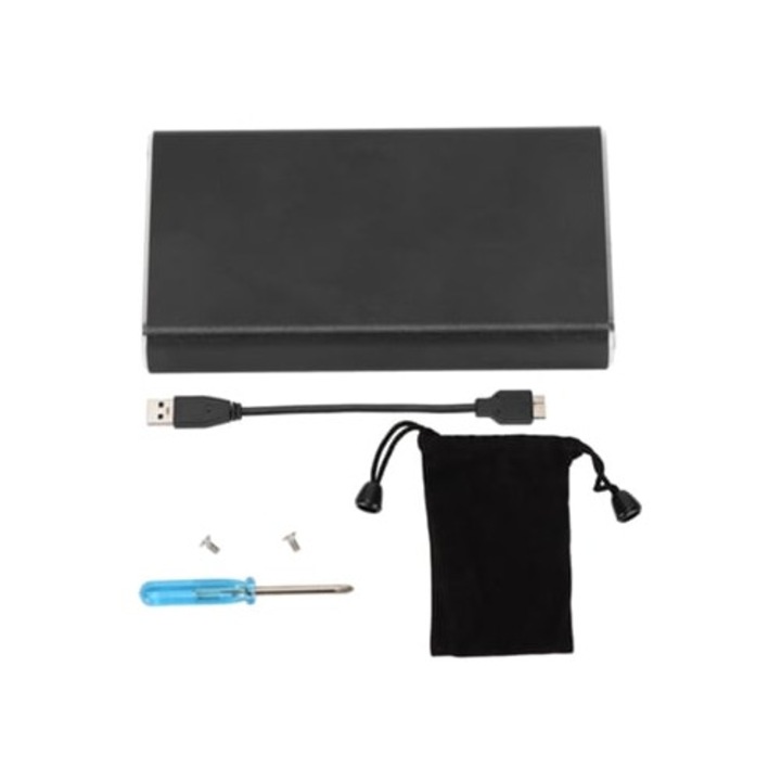 Carcasa HDD USB3.0, transmisie rapida, disipare buna a caldurii, 6GB