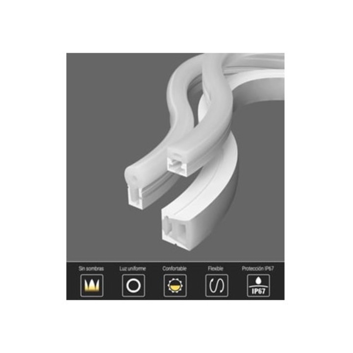 Benza LED Neon Flex 13mm, 120 LED/m, 5m, DC12V