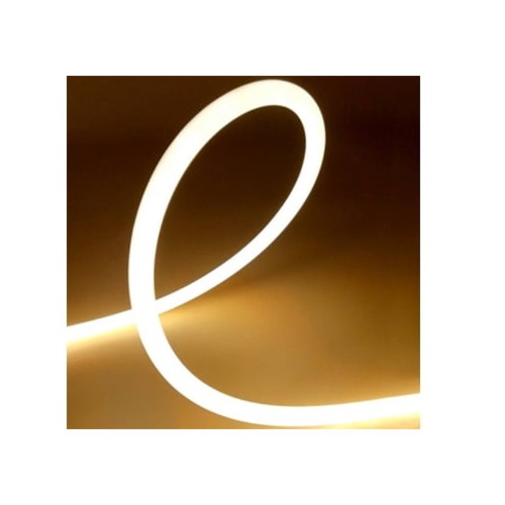 Benza LED, Neon Flex, 120LED/m, alb rece, 5m