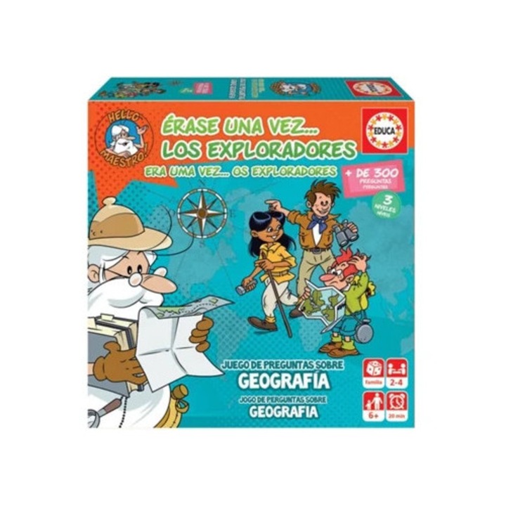 Joc de societate EDUCA Erase once... Los Exploradores, varsta minima 6 ani, dificultate mica