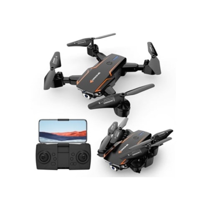 Drona MDUG dual 4K, autonomie 25 min, culoare neagra