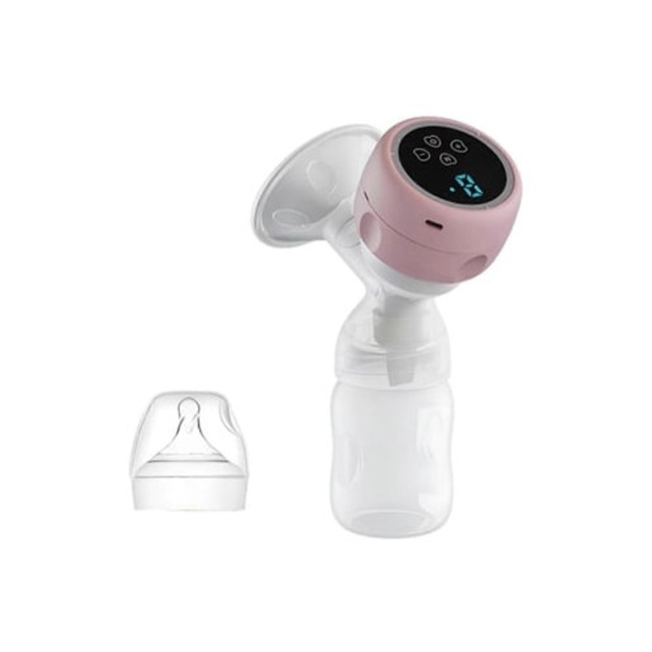 Hordozható elektromos mellszívó, USB-ről tölthető, csendes