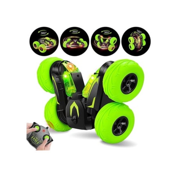 Masinuta cu telecomanda 4x4, set, 360 flip, LED, pentru baieti