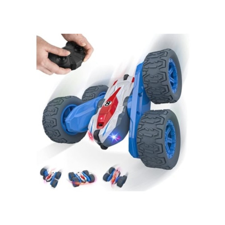 Masinuta cu telecomanda 4x4, Stunt Slowmoose, pentru copii 3-8 ani, multicolor