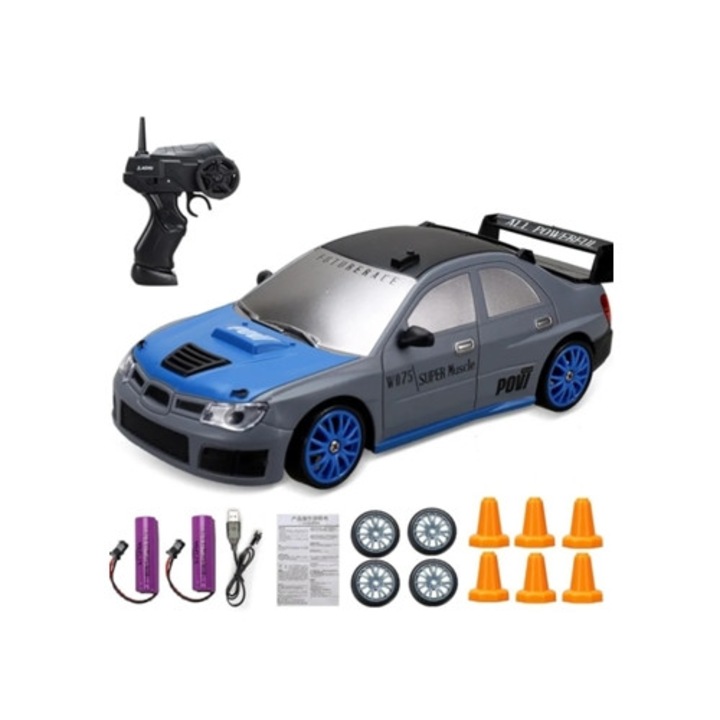 Masinuta cu telecomanda 2.4g Drift 4wd, model Gtr Ae86, culoare multicolor, set de jucarii