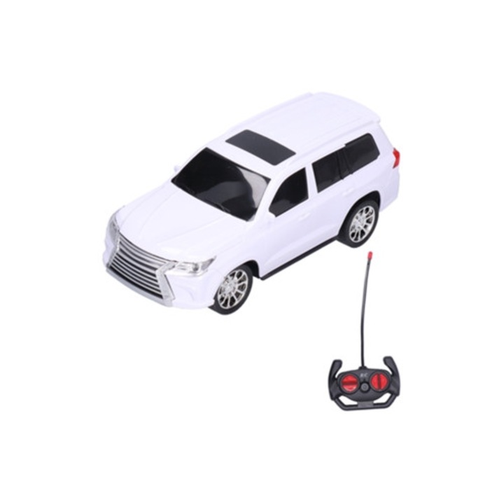 Masinuta cu telecomanda 116, 4CH, simulare inalta, alba, pentru copii