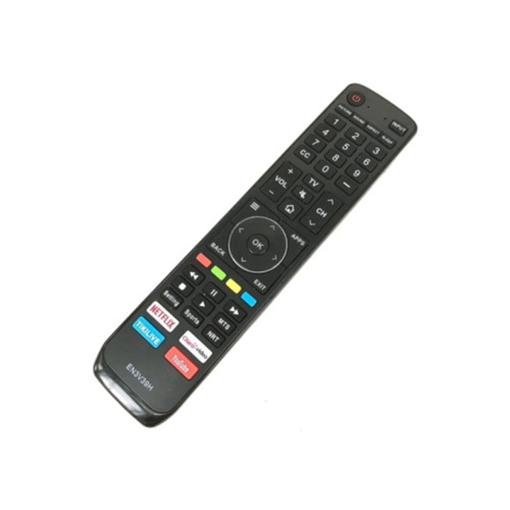 Telecomanda de înlocuire En3v39h pentru televizor Hisense, funcții Netflix și Youtube