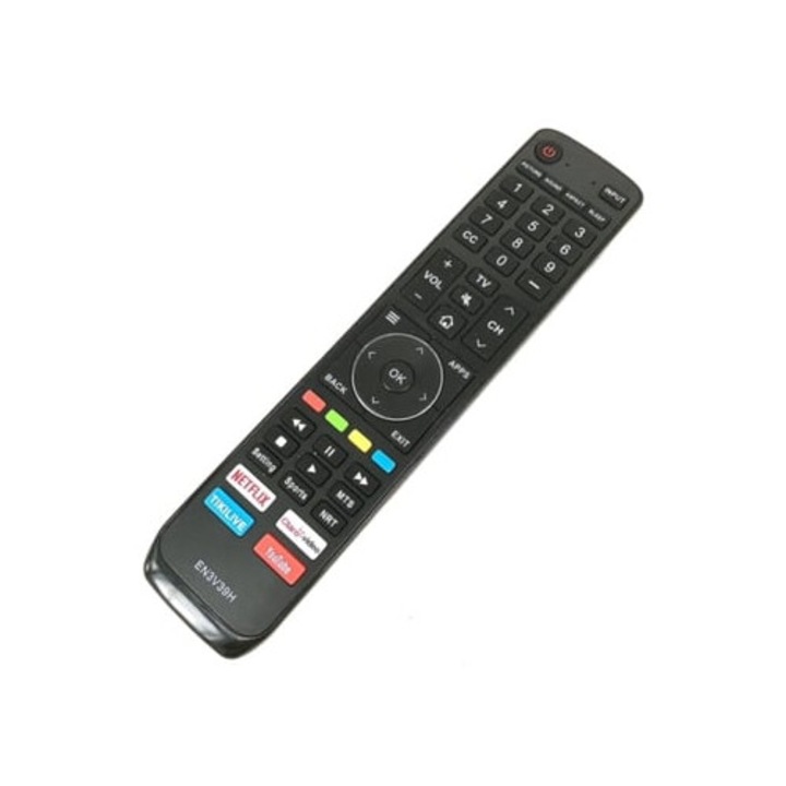 Telecomanda de înlocuire En3v39h pentru televizor Hisense, funcții Netflix și Youtube