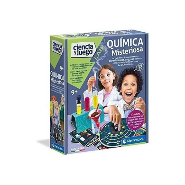 Set Jocuri Educative CLEMENTONI Mysterious Chemistry, 8 ani+