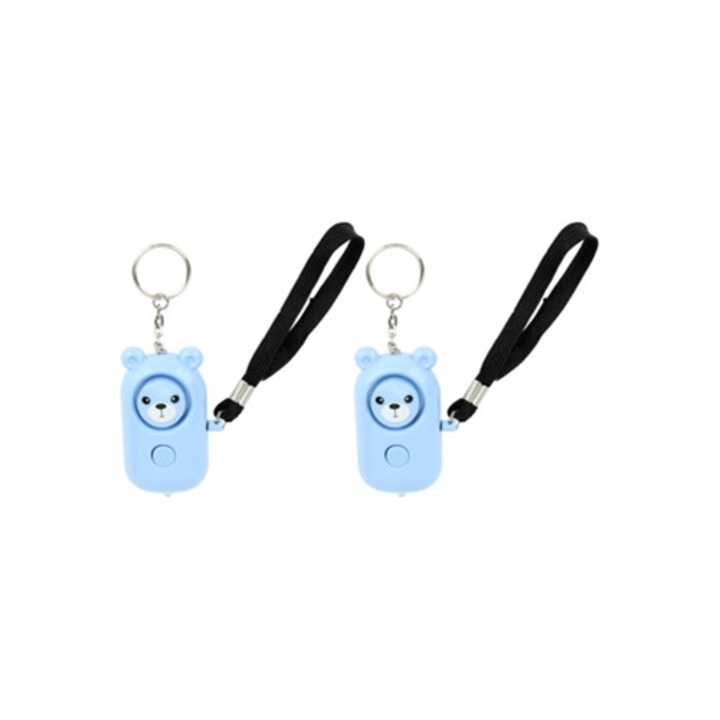 Brelocuri de siguranta in forma de urs, dispozitive de protectie pentru femei, fete si copii, multicolor, set