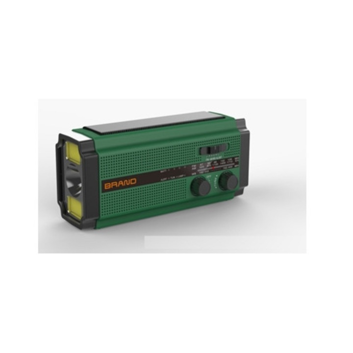 Radio portabil multiband cu incarcator pentru telefon, verde