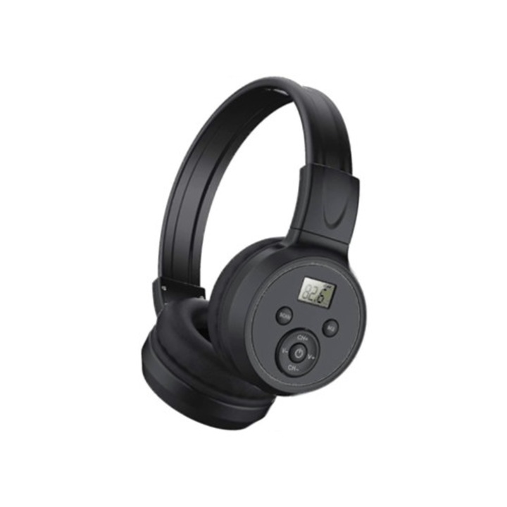 Összecsukható FM rádiós fejhallgató, 50-108 Mhz, készlet