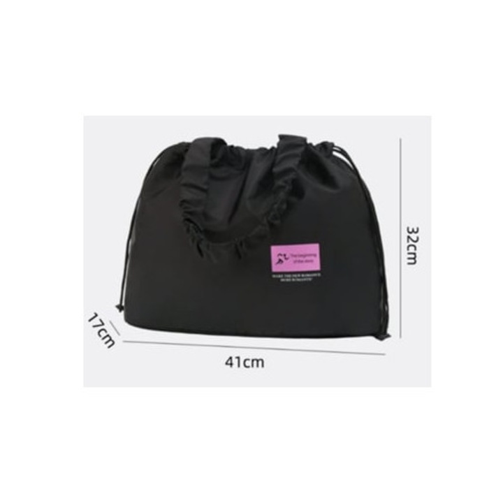 Sporttáska úszáshoz és edzőterembe, Slowmoose, többféle méret, fekete