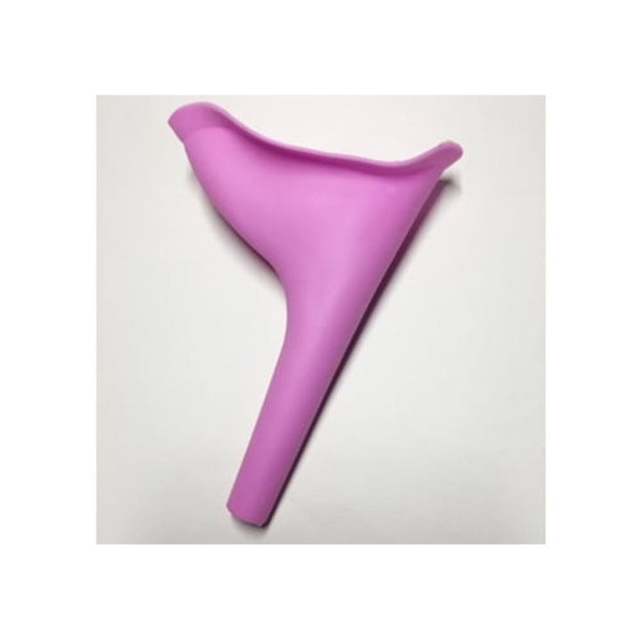 Set 4 sticle de urina portabile din silicon pentru femei, violet, 2L