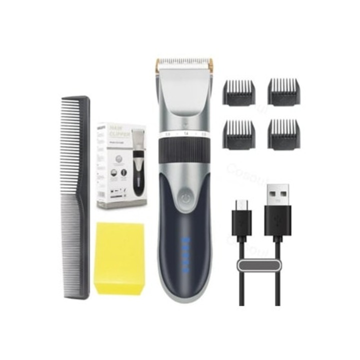 Aparat de tuns fara fir Slowmoose, reincarcabil, pentru barbati si copii