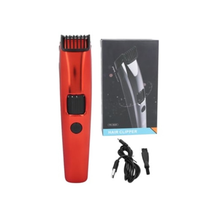 Aparat de tuns parul Slowmoose, reincarcabil, portabil, rosu