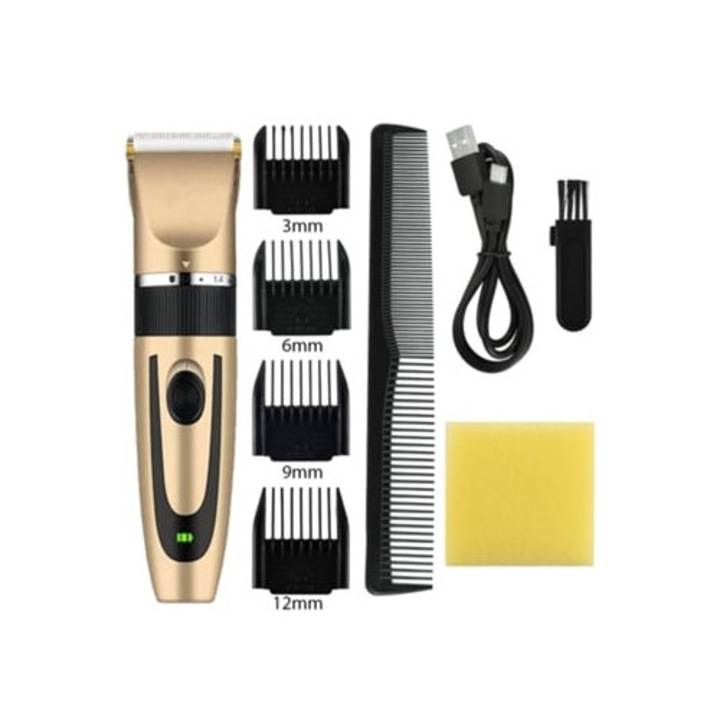 Aparat de ras electric pentru barbati, reincarcabil, Slowmoose