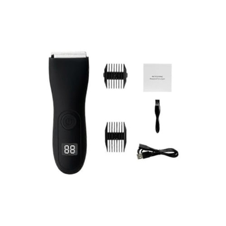Aparat de ras electric, trimmer pentru corp, waterproof, pentru barbati, Slowmoose