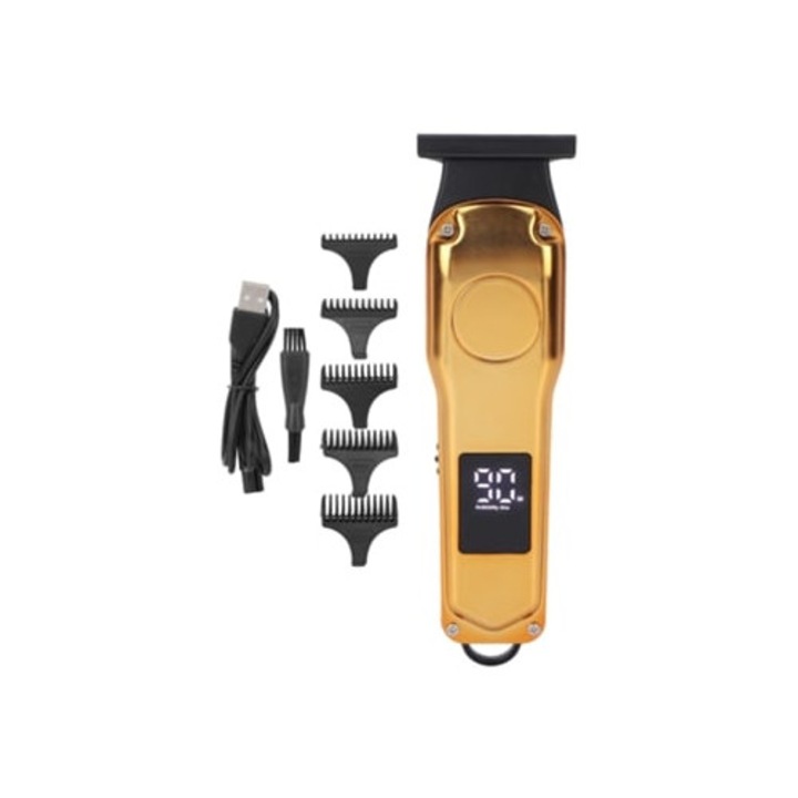 Aparat de tuns electric Slowmoose, 5 piepteni, viteza mare, reincarcabil USB