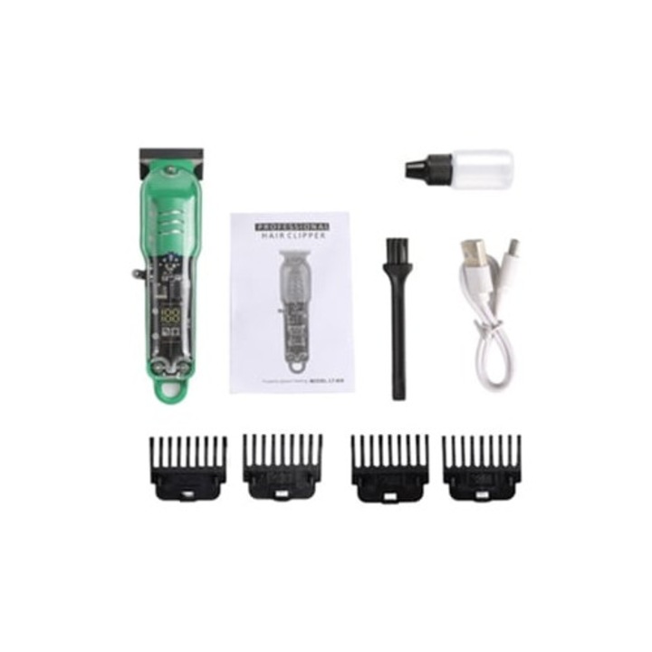 Aparat de tuns electric transparent Slowmoose, Verde