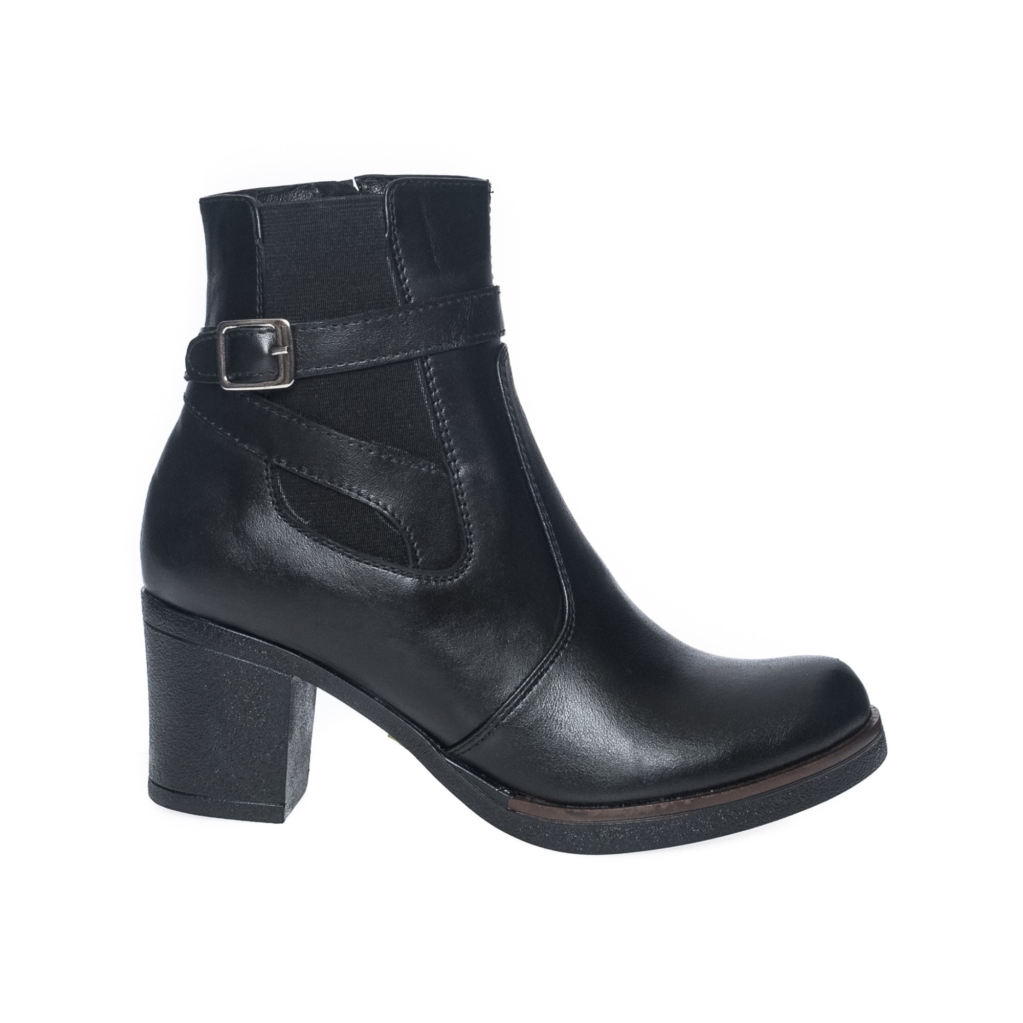 Ghete dama din piele naturala - Negru - GX18 N