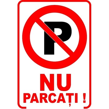 Set de 2 indicatoare A5 - NU PARCATI Set de 2 indicatoare A5 - NU PARCATI