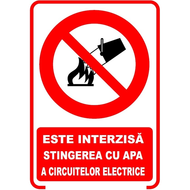 Set de 2 indicatoare A5 - STINGEREA CU APA