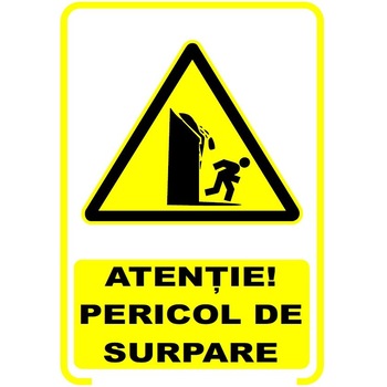 Set de 2 indicatoare A5 - ATENTIE SURPARE Set de 2 indicatoare A5 - ATENTIE SURPARE