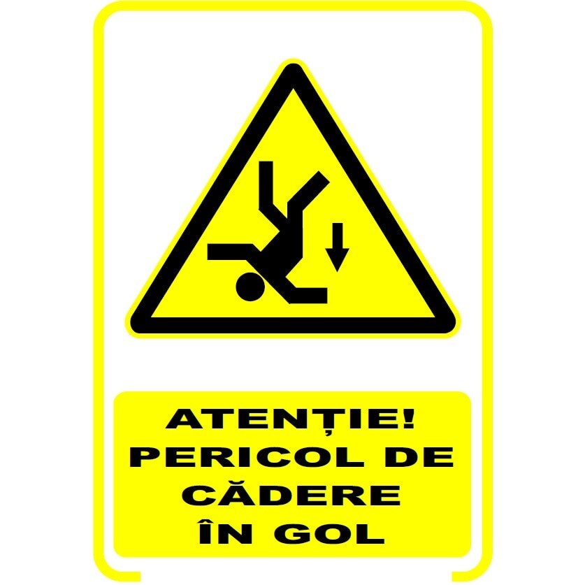 Set de 2 indicatoare A5 - ATENTIE PERICOL CADERE