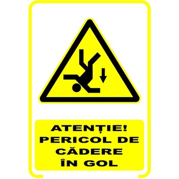 Set de 2 indicatoare A5 - ATENTIE PERICOL CADERE Set de 2 indicatoare A5 - ATENTIE PERICOL CADERE