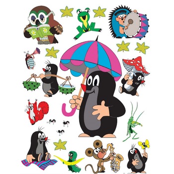 Sticker perete - Cartita si prietenii (85 cm x 65 cm) Sticker perete - Cartita si prietenii (85 cm x 65 cm)