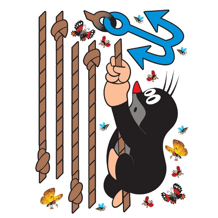Sticker perete - Cartita si ancora (85 cm x 65 cm)