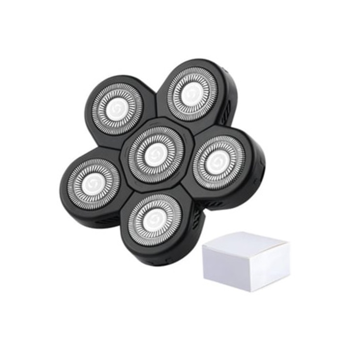 Cap de ras electric flotant inlocuibil Slowmoose, set cu trimmer pentru nas