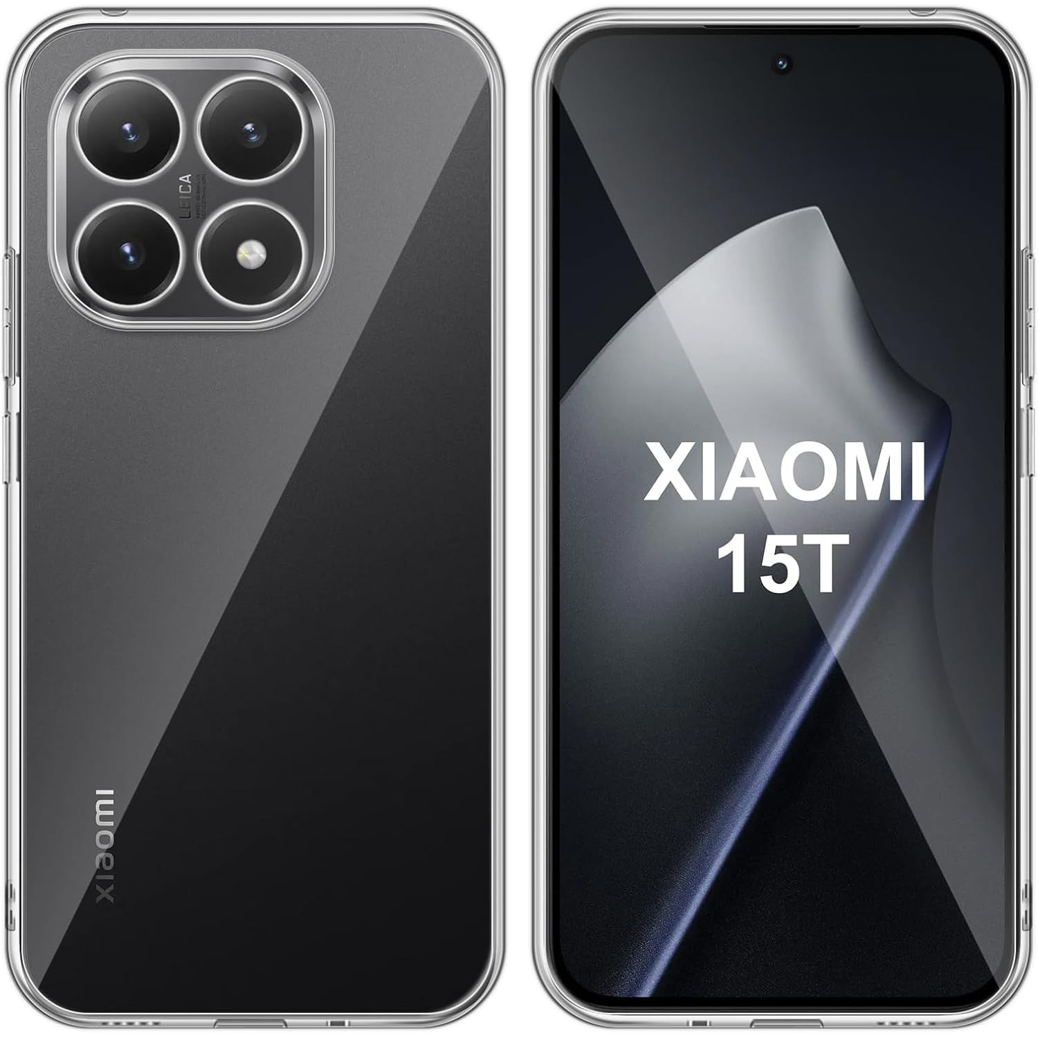 Husa pentru Xiaomi 15T, Anti-Shock 1.5mm, cu protectie lentile, transparenta