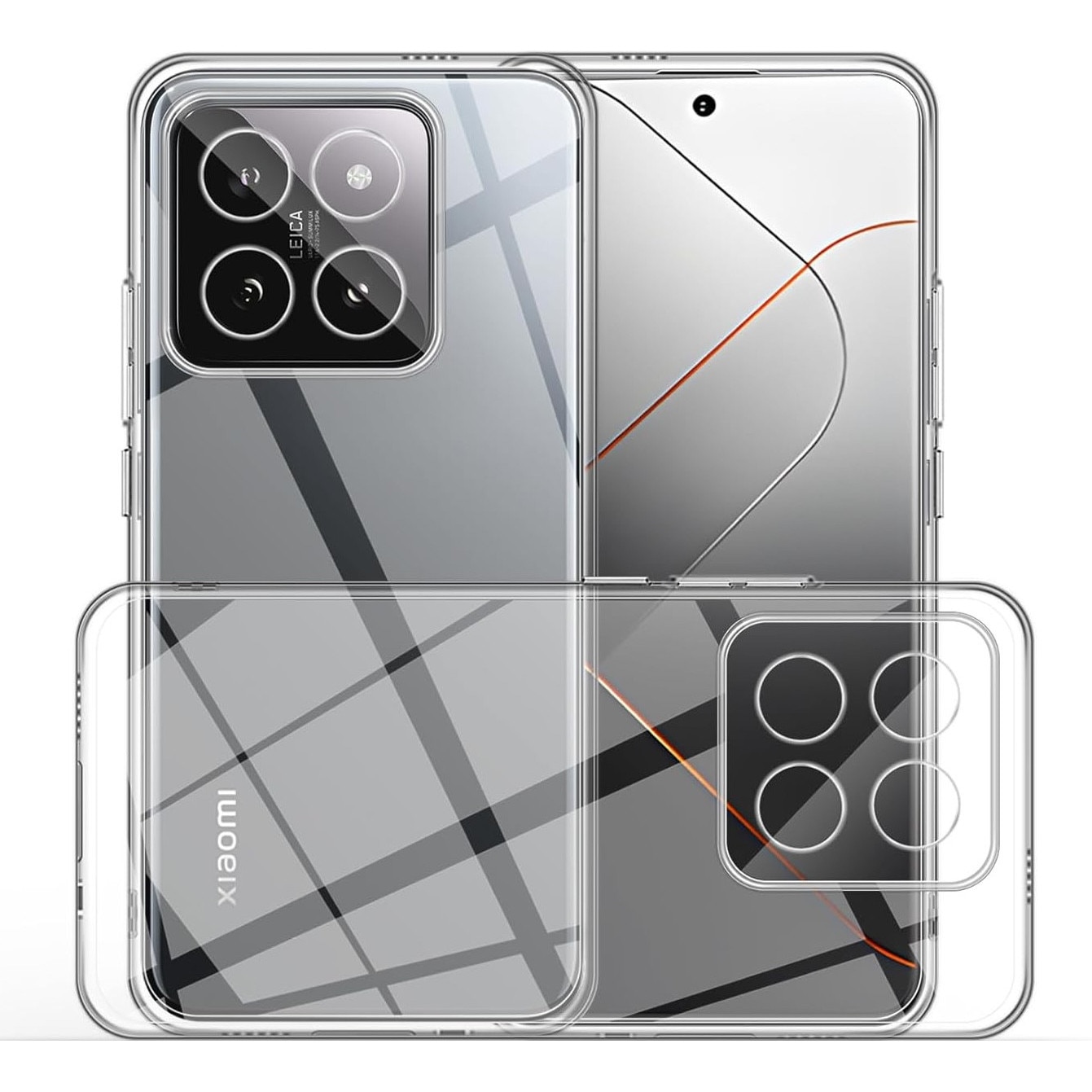 Husa pentru Xiaomi 15T, Anti-Shock 1.5mm, cu protectie lentile, transparenta