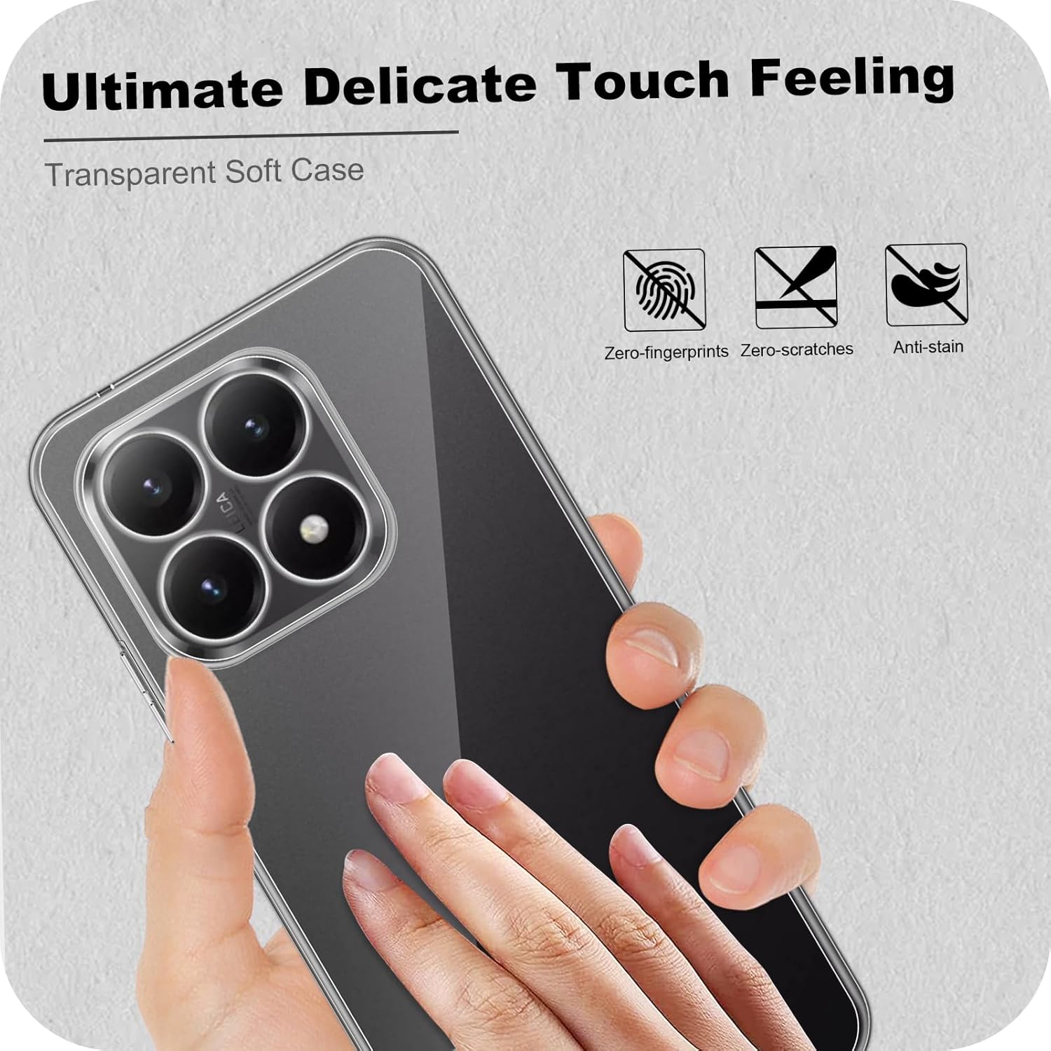 Husa pentru Xiaomi 15T, Anti-Shock 1.5mm, cu protectie lentile, transparenta