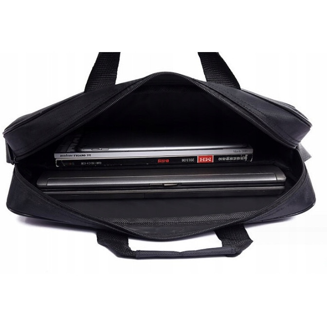 Husa Pentru Laptop, Pantherise, Poliester Durabil Cu 2 Buzunare Si Fermoar Metalic, 43 x 10 x 0.5 Cm, Negru