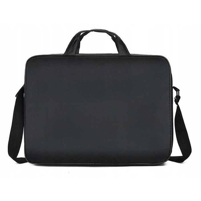 Husa Pentru Laptop, Pantherise, Poliester Durabil Cu 2 Buzunare Si Fermoar Metalic, 43 x 10 x 0.5 Cm, Negru