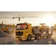 Set de joacă pentru construcții cu camion de transport – Camion cu încărcător frontal