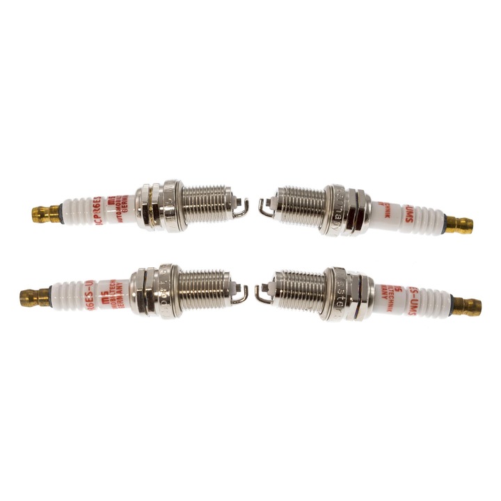 Bujii de aprindere Master-Sport Germany, set 4 buc, M14x1,25, 19mm, pentru Dacia Logan/Express/MCV/Pick-Up/Sandero