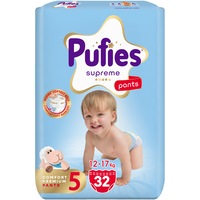 Scutece-Chilotel Pufies Supreme, marimea 5 Junior, 32 bucati, 12-17 kg, Value Pack