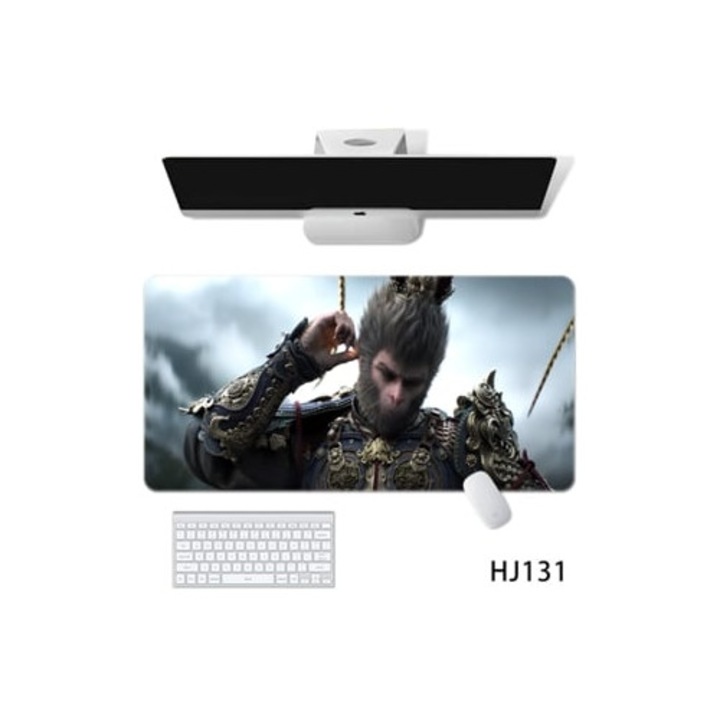 Mouse pad Meitu Black Goku 900x400x2mm, negru