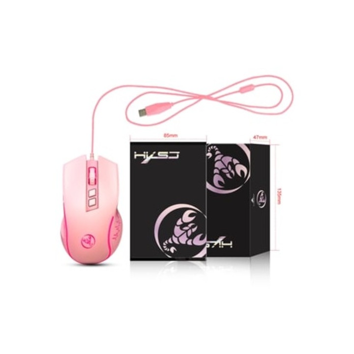 Mouse de gaming X100O, iluminare colorata, DPI ajustabil pana la 3200, cablat