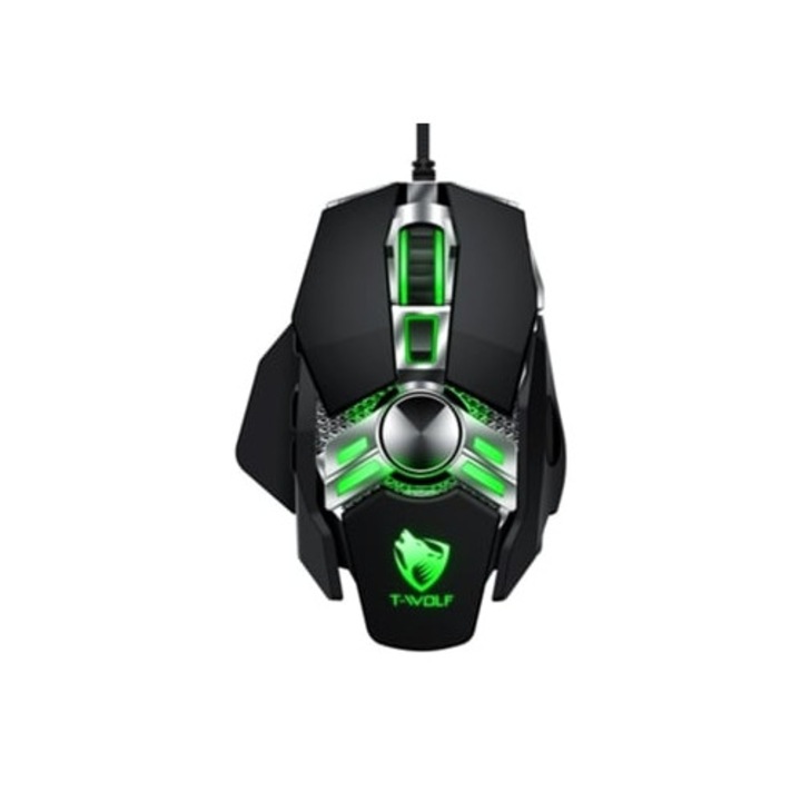 Mouse gaming SIURN V10, cablu, negru