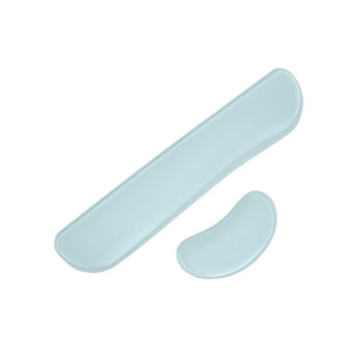 Memóriahabos csuklótámasz, 2 darabos készlet, ergonomikus kialakítás, világoskék